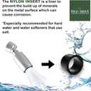 High Sierra Showerheads All Metal 1.8 GPM High Efficiency Low Flow Vandal Resistant Showerhead