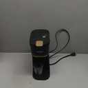 Single Serve One Cup Coffee Maker, for K Cups and Grounds, Mini Coffee Maker with Portable Handle, 6 to 12 Oz Brew Size, for Travel, Camping, Office, RV and Dorm, 120V, Black and Gold