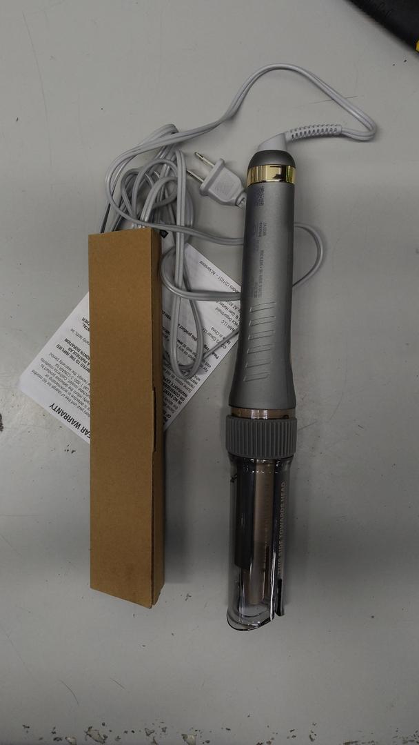 INFINITI PRO CONAIR Curl Secret Automatic Curling Iron, ¾inch Curling Iron Barrel, Automatic Hair Curler for All Hair Types and Lengths, Dual Voltage for Worldwide Travel, Gray/Gold