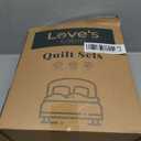 Love's cabin Quilts for Queen Bed Sage Bedspreads Bedding Set - Summer Lightweight Bedspread Comforter - Wave Pattern Bedding Coverlet for All Season - 3 Pieces (1 Quilt, 2 Pillow Shams)