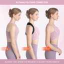 Alsoay Posture Corrector for Women and Men, Adjustable Upper Back Brace for Clavicle Support, Back Straightener Providing Pain Relief from Neck, Back, and Shoulder