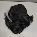 MYQUEEN Long Wavy Wig for Women 26 Inch Black Synthetic Lace Front Wig Middle Part Curly Wavy Natural Looking Wig for Daily Party Holloween Cosplay Use