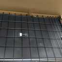 FDW Dog Crate for Large Dogs 42 Inch Folding Metal WirePet Cage Double Door W/Divider Panel Indoor Outdoor Kennel Leak-Proof Plastic Tray, Black