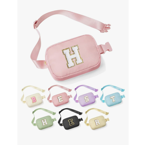 Birthday Gifts for Women - 30th 40th 50th 60th 70th Birthday Gifts for Mom Daughter Her Friend Sister Girlfriend, Personalized Gifts Christmas Gifts, Initial Belt Bag Crossbody Bags, Pink H