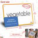 100 Real-Image Flash Cards for Toddlers 1-3  Large Waterproof Learning Cards, Montessori Preschool Educational Toys for Kids, Durable Flashcards with Pictures and Words (Moms Choice Award)