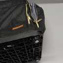 Lekebobor Travel Rolling Backpack, 18 inch Waterproof Backpack with 360° Wheels for 15.6" Laptop, Convertible Airline Approved Travel Backpack for Men & Women, Business, Commuter(Black & Golden)