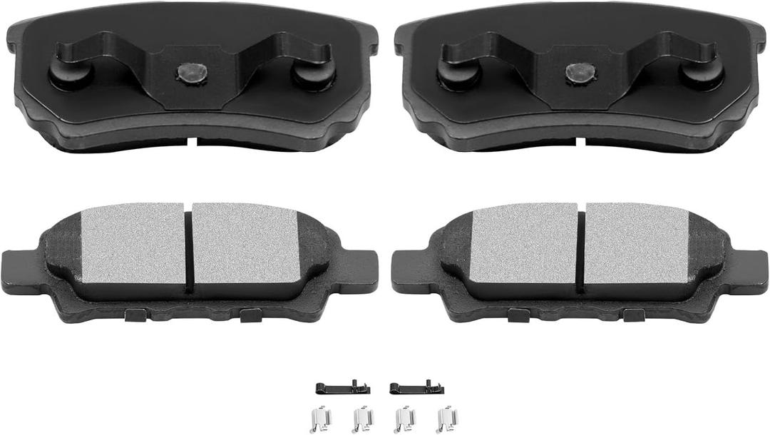 AUTOMUTO 4PCS Rear Ceramic Disc Brake Pads Set D1037 For Chrysler 200 Sebring For Dodge Avenger Caliber For Jeep Compass Patriot For Mitsubishi Lancer Outlander