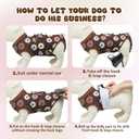 Dog Surgery Suit, Breathable Surgical Recovery Suit for Female Spay Male Neuter, Anti-Licking Surgical Recovery Suit for Abdominal Wounds Skin Disease, Brown, X-Large