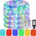 Nazuwke 164Ft Rope Lights Outdoor, 500 LEDs 18 Colors Changing String Lights Plug in with Remote, IP68 Waterproof Twinkle Fairy Light Rope Lighting Indoor for Bedroom Patio Christmas Halloween Decor
