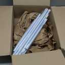 AIZESI 6PCS Tension Curtain Rod 28 to 48 Inch White No Drilling Adjustable Spring Curtain Rods for Window, Doorway, Closet, Bathroom, Kitchen