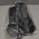 Greatever Snorkel Fins Adjustable Buckles Open Heel Swim Flippers Travel Size Short Swim Fins for Snorkeling Diving Swimming Adult Men Womens (Black)