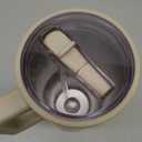 Modern 32 oz Tumbler with Handle & Simple Flip Straw - Car Cup Holders, Leak Resistant Water Bottle-Reusable Insulated Stainless Steel & Rubber Base - Gifts for Women & Men | Traveler (Tan)