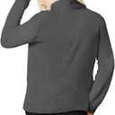 onlypuff Sherpa Pullover Hoodies for Women Fuzzy Sweatshirt Ladies Winter Warm Tops (Gray, XXL)