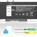 New 3HWPP 15.2V 68Wh 4-Cell Laptop Battery Replacement for Dell Latitude 5501 5401 5510 5410 5411 5511 Precision 3551 3541 Inspiron 17 7500,7706 2-in-1,7506 2-in-1 Black N2NLL 10X1J 1VY7F 451-BCMN