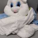 Morph Easter Bunny Costume Adult Deluxe Rabbit Mascot Outfit for Men - Perfect for Easter Costumes and Events (Large)