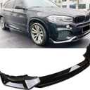 New Front Bumper Lip Compatible with BMW X5 G05 Darth Vader Front Lip 2019 2020 2021 2022 2023 2024 Body Kit-Gloss Black Sport Front Spoiler 4pcs
