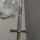 quescu Medieval Knight Toy Sword, 35.6" Plastics Sword Medieval Warrior Costume Accessories for Renaissance Fair Cosplay, Props