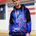 RAISEVERN Hoodies for Men Women 3D Graphic Fleece Sweatshirts Pullover Novelty Cool Funny Hoody Hooded With Pockets