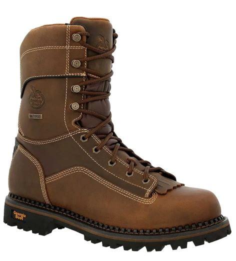 Georgia Boot AMP LT Logger Composite Toe Waterproof Work Boot, Size 14