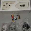 Christmas Village Sets-Christmas Decorations,LED Lighted Christmas Village Houses with Figurines, Christmas Village Collection Indoor Room Decor - Collectible Buildings