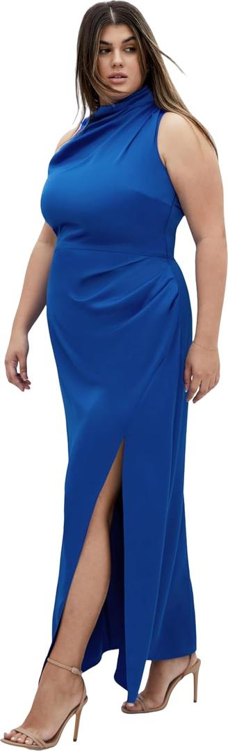 City Chic Women's Plus Size Modern Darling Maxi Dress (Black, 12 Plus )