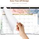 3 x Desk Calendar 2026-2027 - Calendar 2026-2027 from July 2026 - December 2027, 17" x 12", Calendar Wall/Desk 18 Month with Protector Corner, Large Blocks