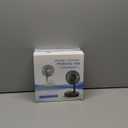 TriPole Portable Standing Fan, 8000mAh Rechargeable Oscillating Fan with Remote, 8.1'' Quiet Pedestal Floor Fan with LED Display & Timer, Foldable Small Desk Fans for Bedroom, Office, Camping, Travel (Black)