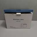 KOOK SET OF 2 GLASS STORAGE CONTAINERS WITH AIRTIGHT LIDS – PANTRY & BATHROOM JARS WITH CHALK & LABELS, 1/2 gallon