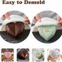 Breakable Heart Mold with Hammer, Chocolate Mold Set - Food Grade, Silicone Heart/Number/Letter Molds for Candy Making - Ideal for Valentine's Day, Christmas, Birthdays