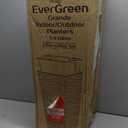 Mueller M-Resin Heavy Duty Tall Planters for Outdoor Plants, Indoor Grande Plant Pots, Boxes, Trees, Flower Pots, 2-Piece Set, 24, Modern Design, Built-in Drainage, Front Porch Decor, Dark Gray