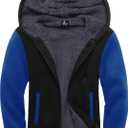SCODI Hoodies for Men Heavyweight Fleece Sweatshirt - Full Zip Up Thick Sherpa Lined Hooded Jacket (XXL)