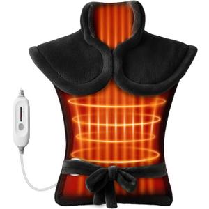 COMFIER Large Heating Pad for Back, FSA Eligible HSA Heating Pad for Neck and Shoulders and Back, Heated Neck Wrap, 3 Heat Levels & 90-Mins Auto Shut Off, Gifts for Women Men