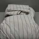 Bed Sheets with Pillow Covers Size Queen Black White Stripes Soft Material