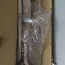 Vaunn Medical Deluxe Spa Shower Chair with Arms and Back, Bath Seat for Seniors, 350 lbs Max Weight, White With Light Gray Arms