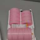 Da by Flameless Candles with String LightsBattery Operated Candles,LED Flickering Candles with Remote Control and Timer, Real Wax, 3 Pack-Pink (Rose#3*1)