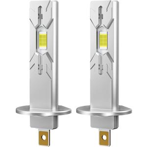 RIDENOW h1 bulbs,Super Bright 6500K Cool White Fanless, IP68 Waterproof, Pack of 2