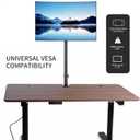 Pholiten Single Tall Monitor Stand Desk MountExtra Tall 31 Inch Fully Adjustable Monitor Mount for 13-32 Inch LCD Screen,Holds up to 22lbs