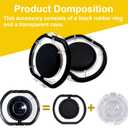 2 x Dust Bin Lid Cover Replacement Parts Compatible with Dyson V6 Vacuum Cleaner Canister Part,Dust Collector Lid Bin,Cup Cover Attachment,Bottom Accessories