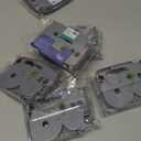 6 Pack Replacement for Brother P Touch Label Maker Tape TZe Tz Tape 12mm 0.47 Laminated White/Clear/Red/Yellow/Blue/Green Compatible with Brother P-Touch Label Maker PT-D210 PT-H110 PT-D220