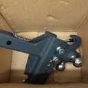 TYT Adjustable Tri-Ball Trailer Hitch for 2 inch Receiver, 4.5" Drop/Rise, Triple Balls (1-7/8", 2", 2-5/16") with Tow Hook & Shackle, 10,000 lbs GTW, 1,000 lbs TW, Pin Lock & Hitch Tightener