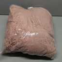 EHEYCIGA Fluffy Dog Crate Bed for Medium Dogs, Plush Faux Fur Pet Crate Pad, Calming Anti Anxiety Medium Pet Bed, Washable Soft Warm Dog Mat with Non-Slip Bottom, Pink (29.5 x 20)