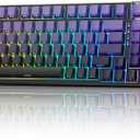 AULA F99S Mechanical Wireless Gaming Keyboard, Tri-Mode Bluetooth/2.4G/USB-C Hot Swappable 99 Keys Custom Creamy Keyboard 99 Keys Full Size Computer Keyboards for PC Xbox PS5 etc (Purple Gradient)