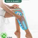 Lunix LX4 FSA Cordless Knee Massager with Heat, Compression & Vibration, Rechargeable Wrap for Knee, Calf & Thigh, Hot/Cold Therapy Option, Touchscreen Control for Everyday Comfort, Charcoal Black
