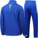 Men's Casual Athletic Tracksuit Long Sleeve Sweatsuit Set Full Zip Running Jacket and Pants 2 Piece Outfits, M