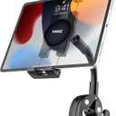 Handlebar Tablet Holder for Bike Pram Moto Wheel Chair [Metal Gooseneck Arm] Stroller Boat Treadmill Bicycle Mount Clamp for Tablet & Phone, iPad Pro Air Mini, Galaxy Tab, Kindle, 4-13"