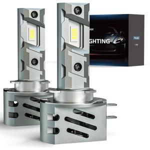 FRANXI H11B Bulbs, 60W Super Bright Fog Lights, 6000K Cool White, 1:1 Design with Cooling Fan, Plug and Play, Pack of 2