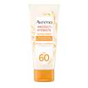 Aveeno Protect + Hydrate Moisturizing Body Sunscreen Lotion with Broad Spectrum SPF 60 & Prebiotic Oat, Weightless & Refreshing Feel, Paraben-Free, Oil-Free, Oxybenzone-Free, 3.0 fl. oz | Moisturizing, Body, Prebiotic Oat, Weightless, Refreshing Feel