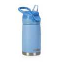Nuby Thirsty Kids No Spill Flip-It Reflex Stainless Steel Travel Cup or Water Bottle - 10 Oz - 18+ Months - Blue - Back to School Essentials