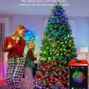 7.5ft Smart Artificial Christmas Tree App Control - 400 RGB LED Lights, Music Sync, Group Control, DIY Colors, 1477 Branch Tips, Timer, Remote Controlled Prelit Tree Easy to Assemble for Home, Party