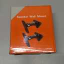 DX-151 Speaker Wall Mount,Wall Speaker Mount Brackets for Small Speakers Swivel & Tilt,Hold up to 15lbs(2 Packs Black)